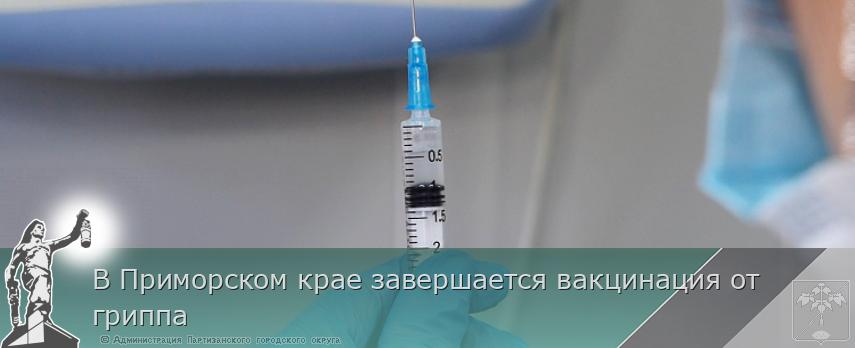 В Приморском крае завершается вакцинация от гриппа